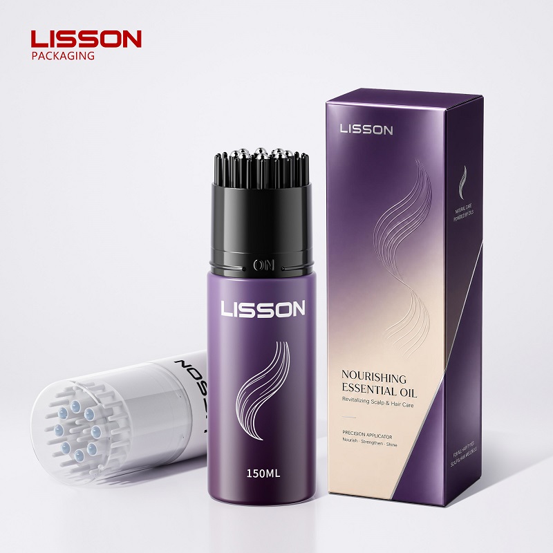 8-Roller Comb Hair Oil Bottle 
