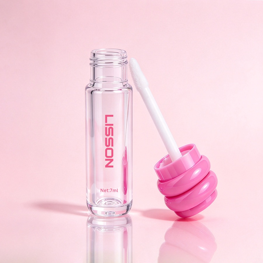 PET Lip Gloss Bottle with Cloud-Shaped Cap